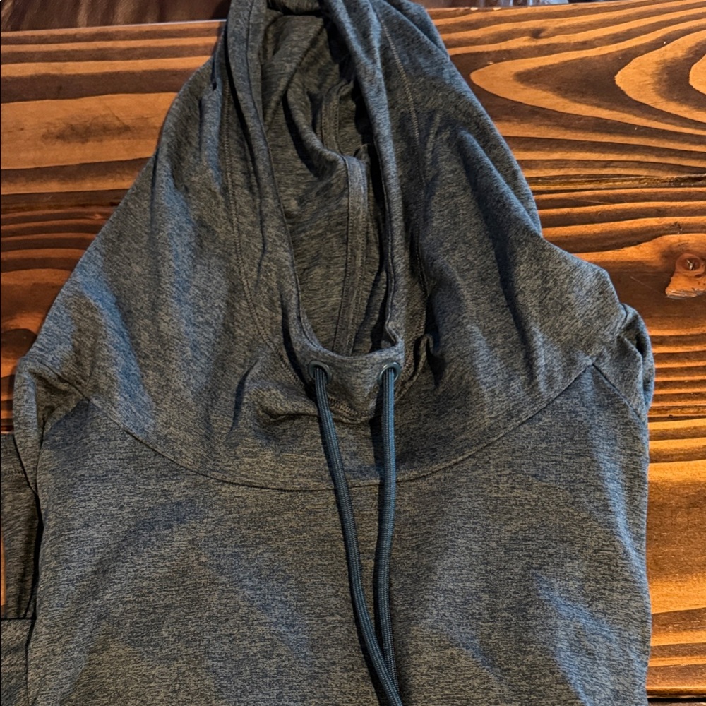 Athleta Gray Hoodie Sweatshirt